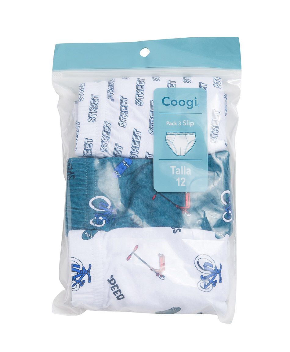 Pack 3 slip ni&ntilde;o dibujos