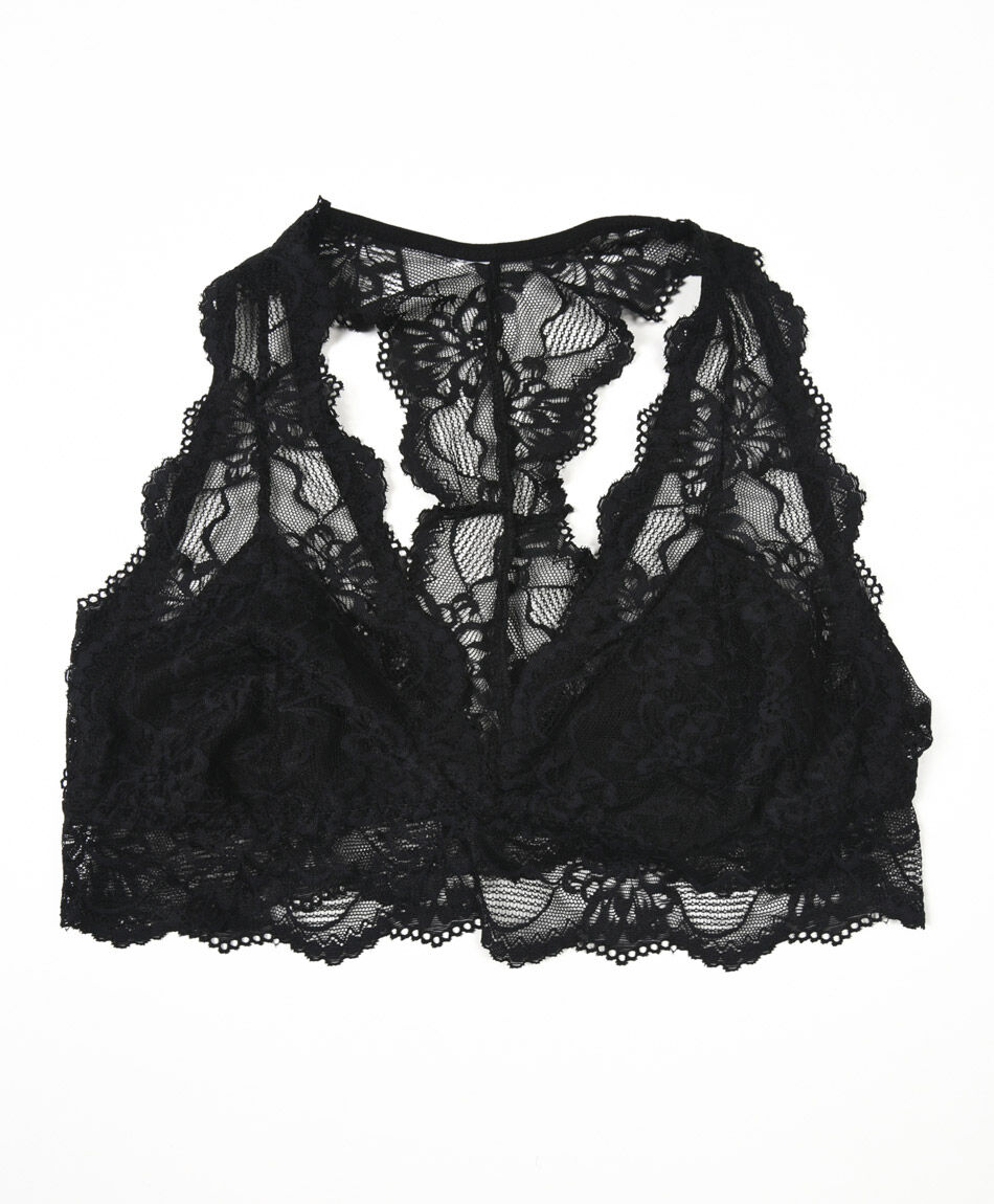 Bralette mujer encaje ancho