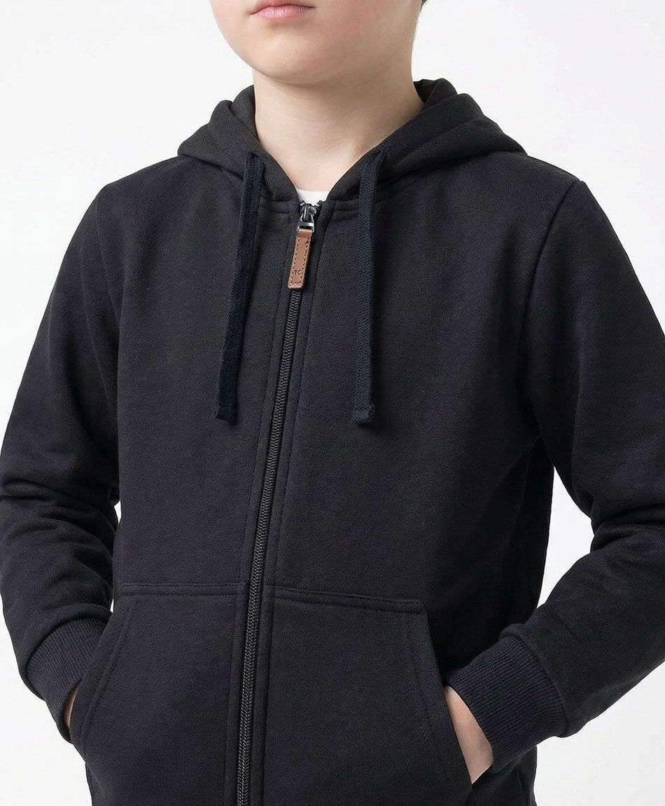 Buzo escolar con cierre negro ni&ntilde;o