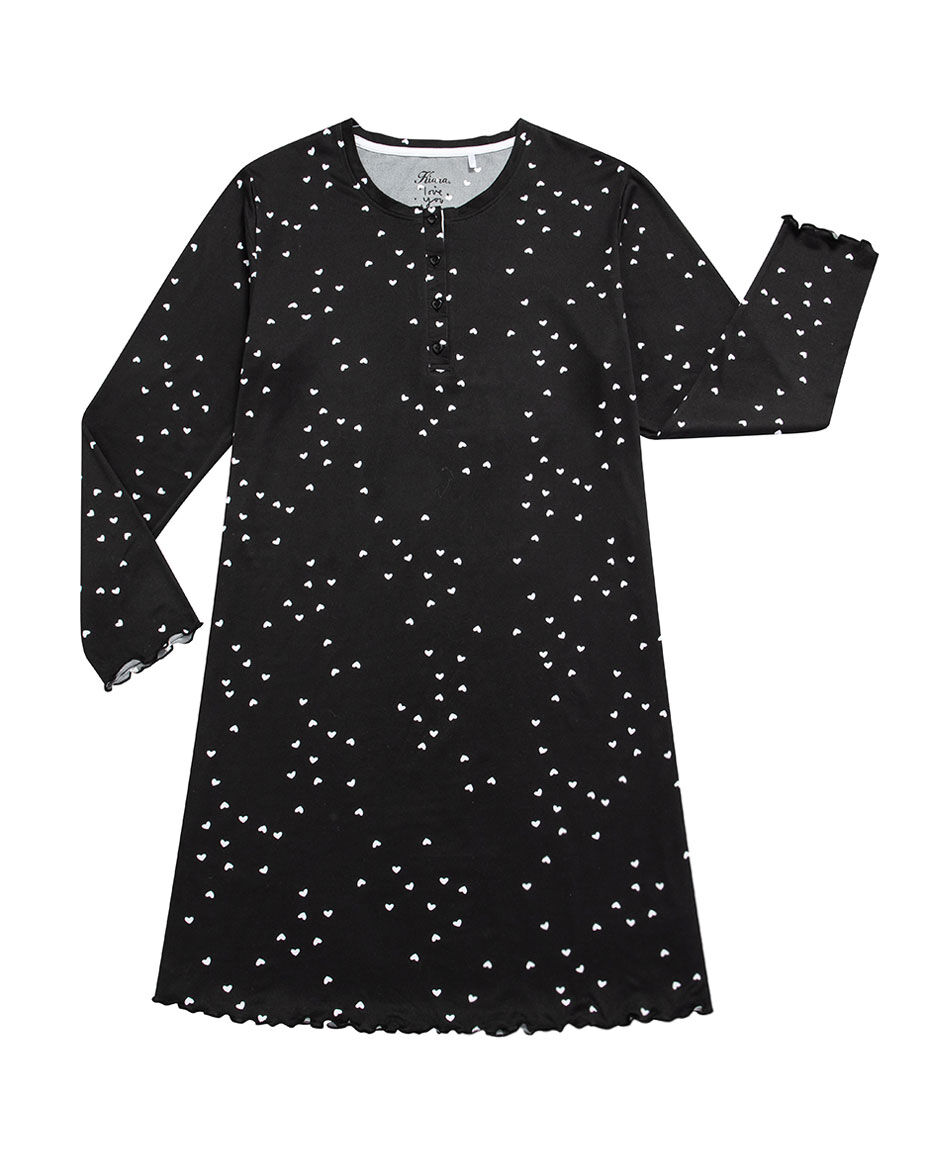 Camisola mujer corazones white