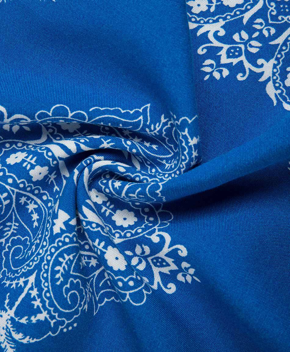 Camisa mujer print azul