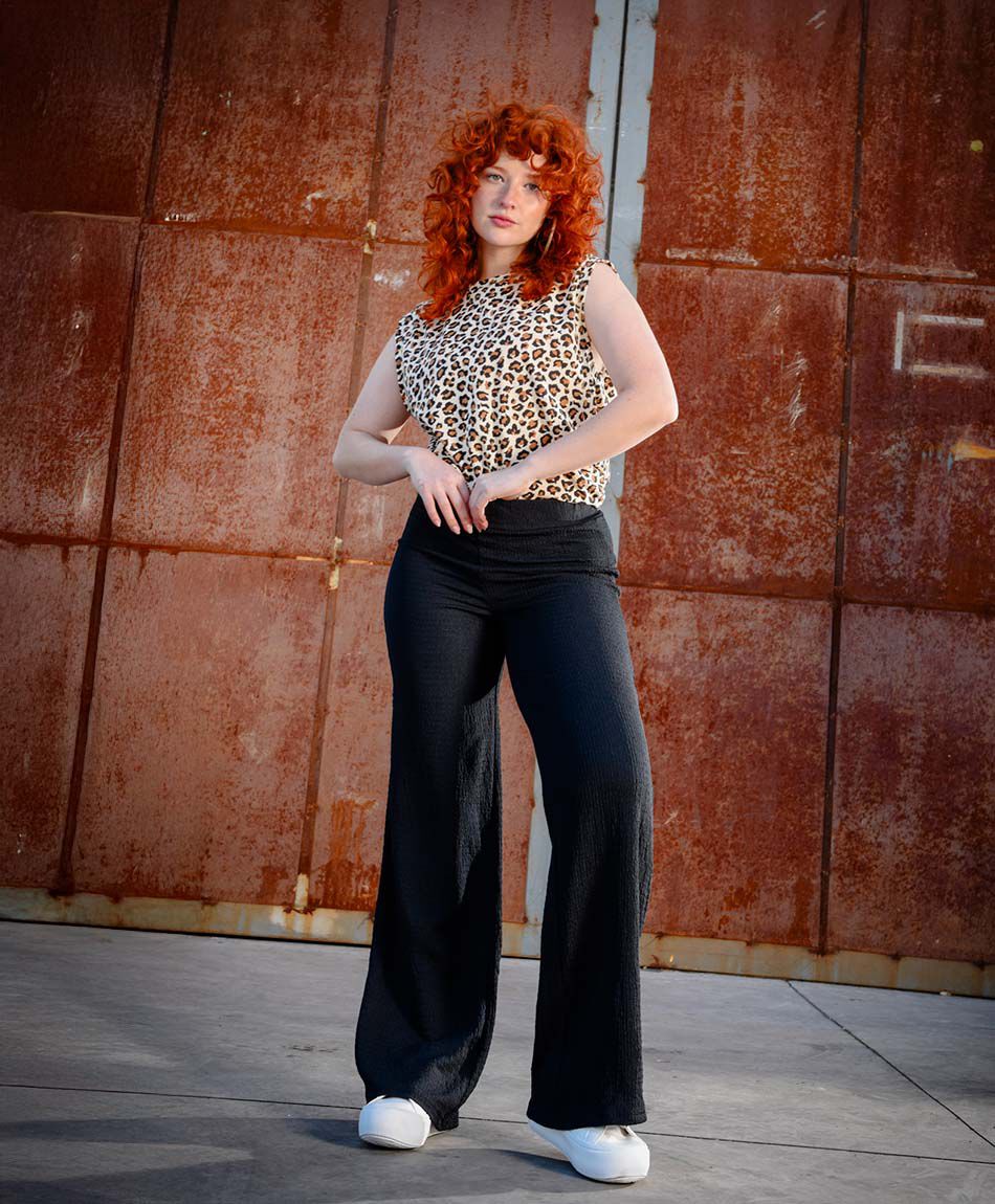 Pantal&oacute;n mujer textura