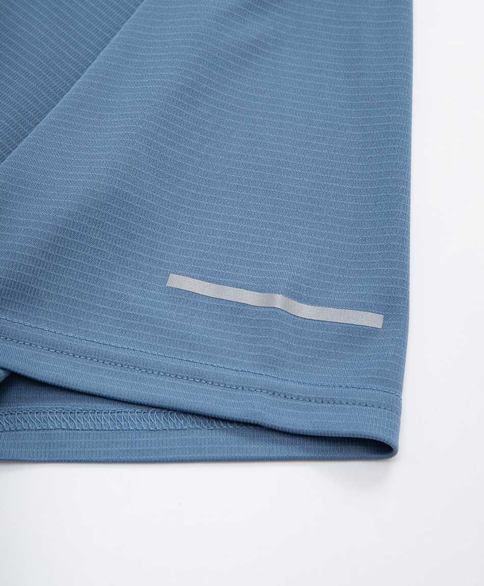 Polera deportiva hombre lisa azul