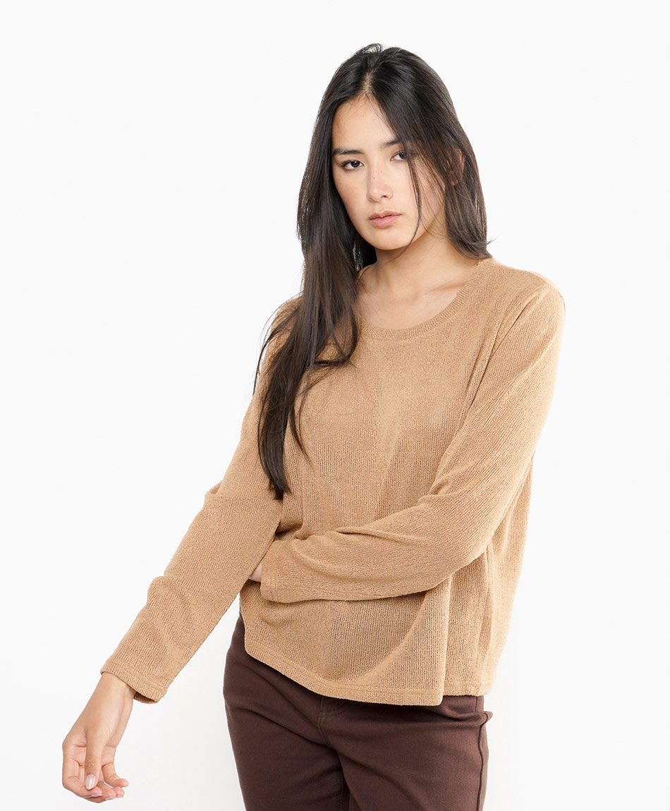 Remera mujer tejido jersey