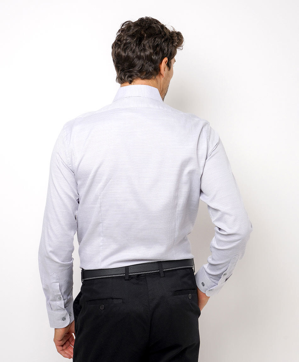 Camisa hombre elegante dise&ntilde;o l&iacute;neas verticales