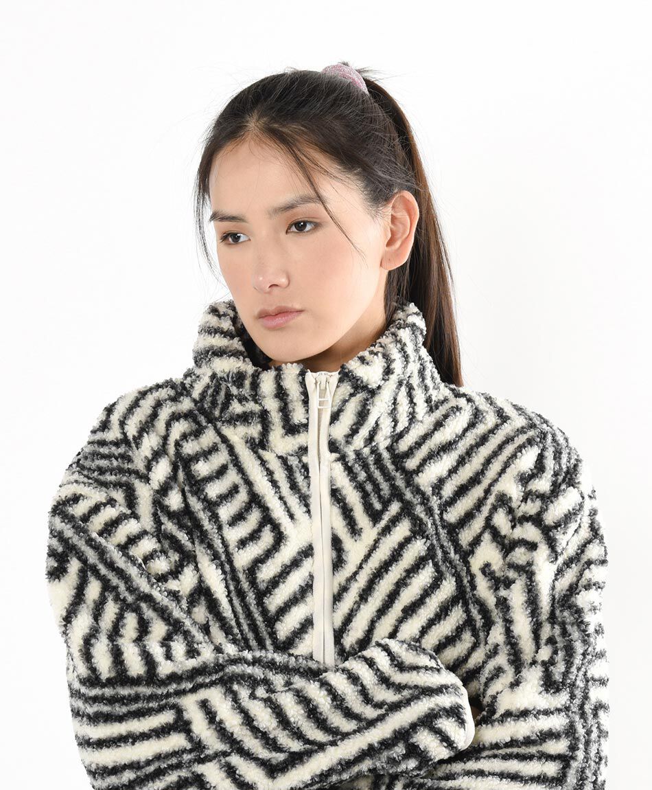 Chaqueta mujer bicolor