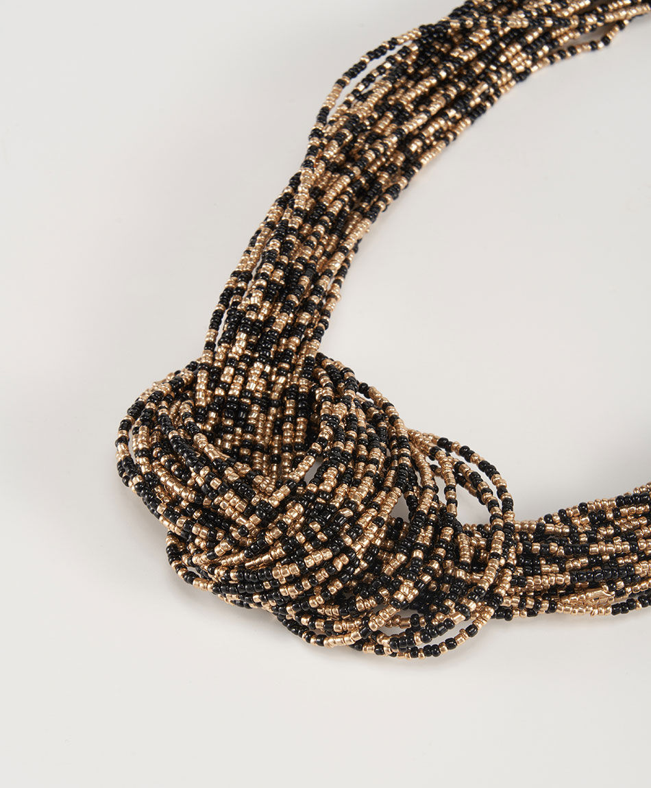 Collar mujer eslab&oacute;n mostacilla