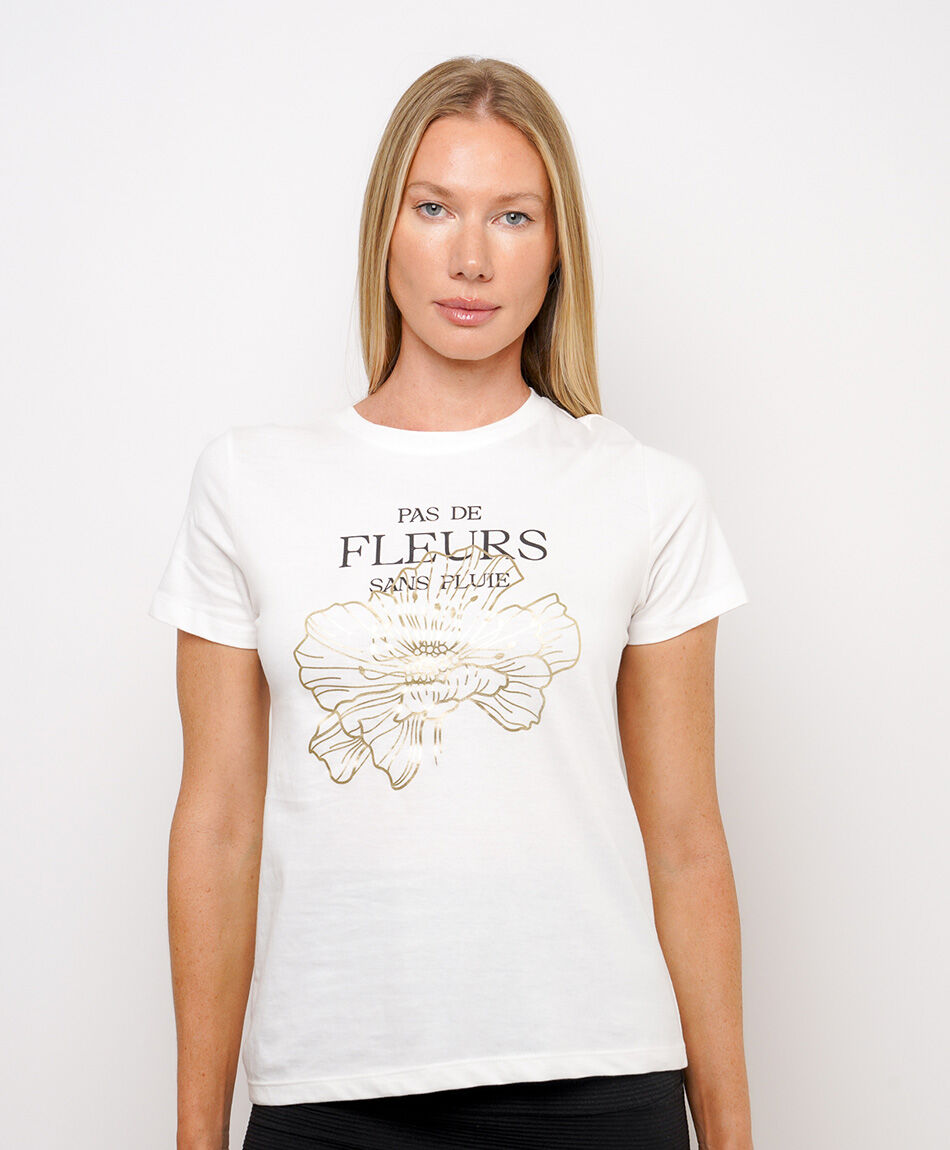 Remera mujer flor