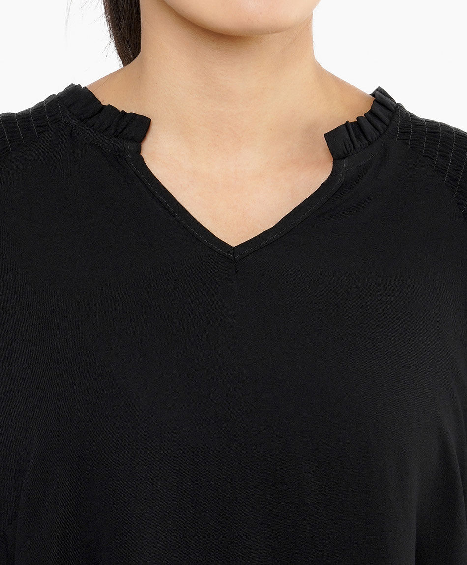 Camisa mujer negro esencial
