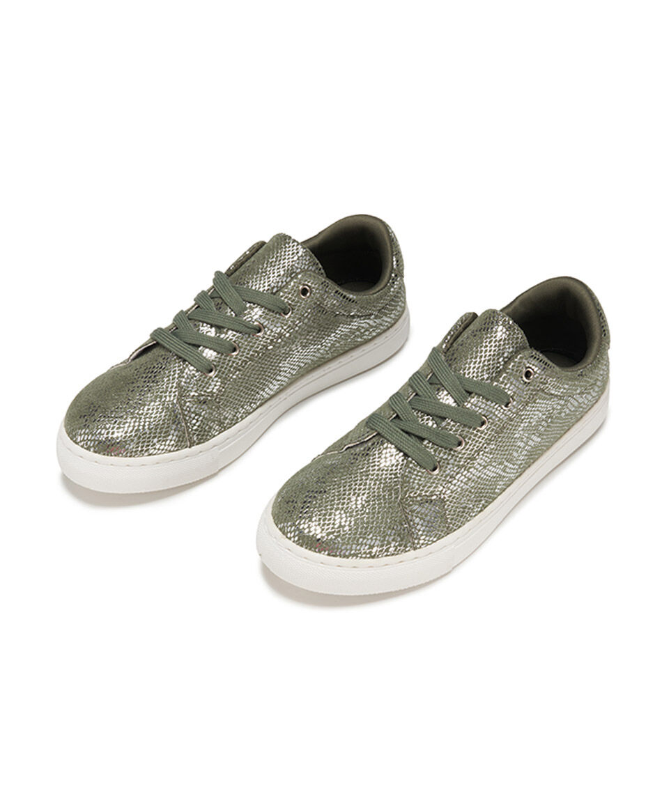 Zapatilla mujer menta silver