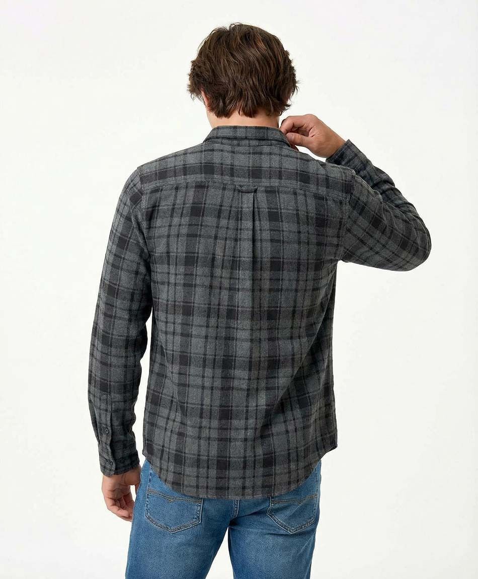 Campera hombre le&ntilde;adora mix gris