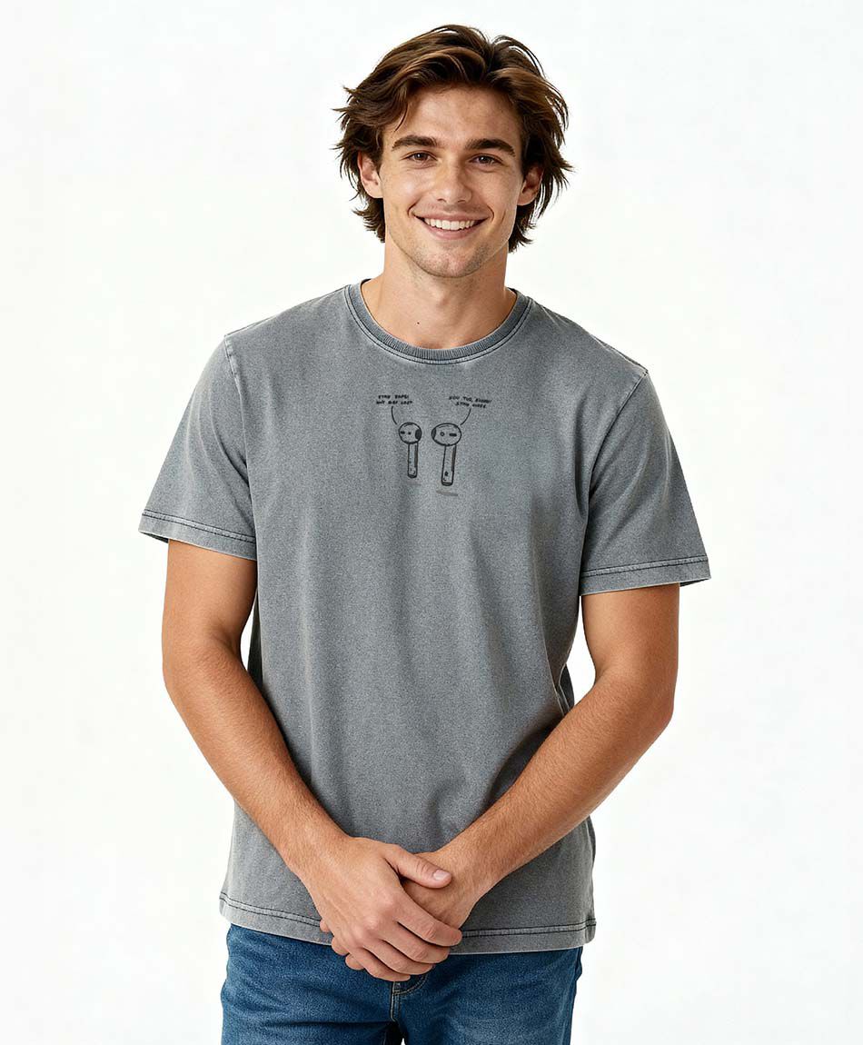 Remera hombre aud&iacute;fonos