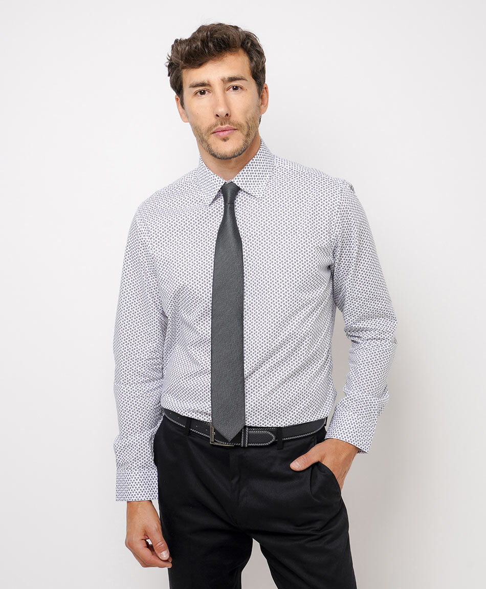 Camisa  hombre formal dise&ntilde;o rombo