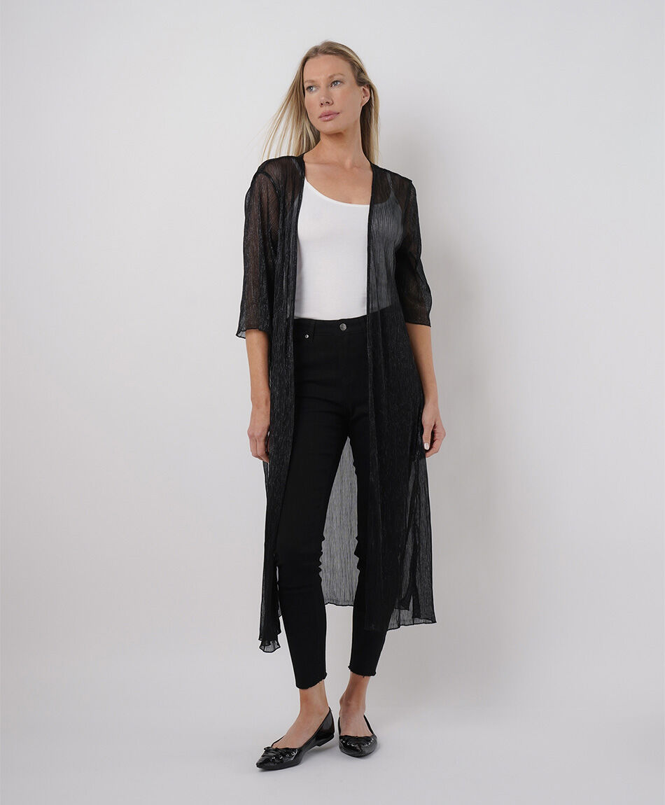 Kimono mujer negro