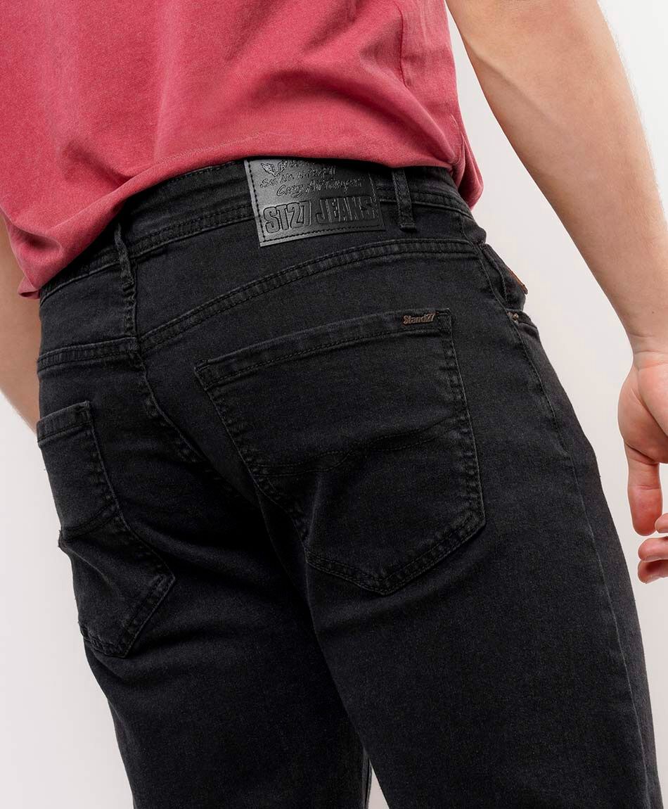 Jeans hombre desgastado slim fit