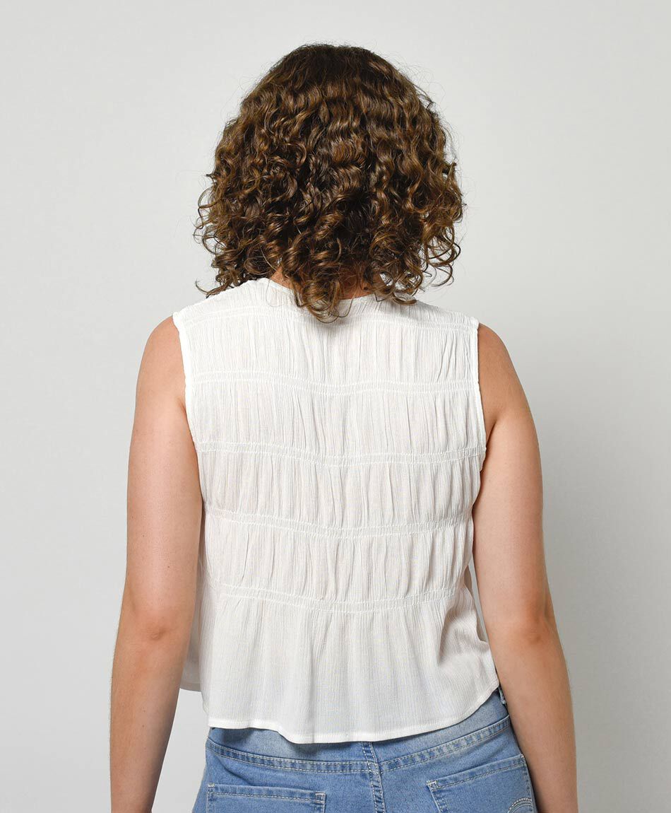 Camisa mujer detalles texturizados