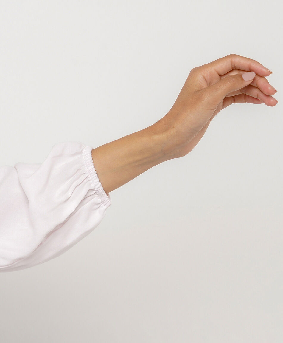 Camisa mujer vuelos laterales white