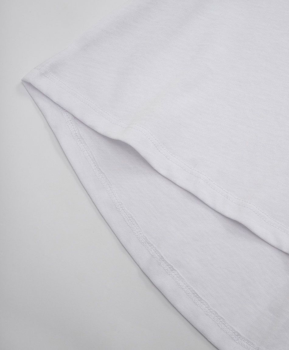 Remera deportiva mujer oversize white