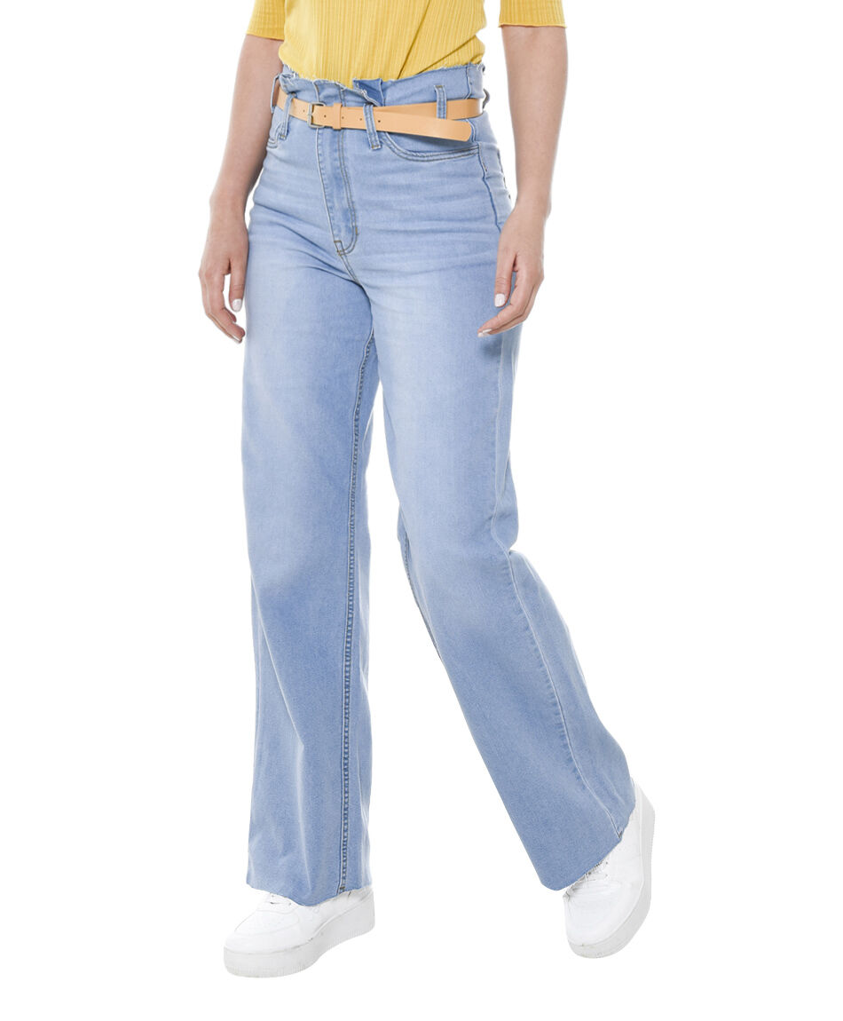 Jeans ancho cinturon