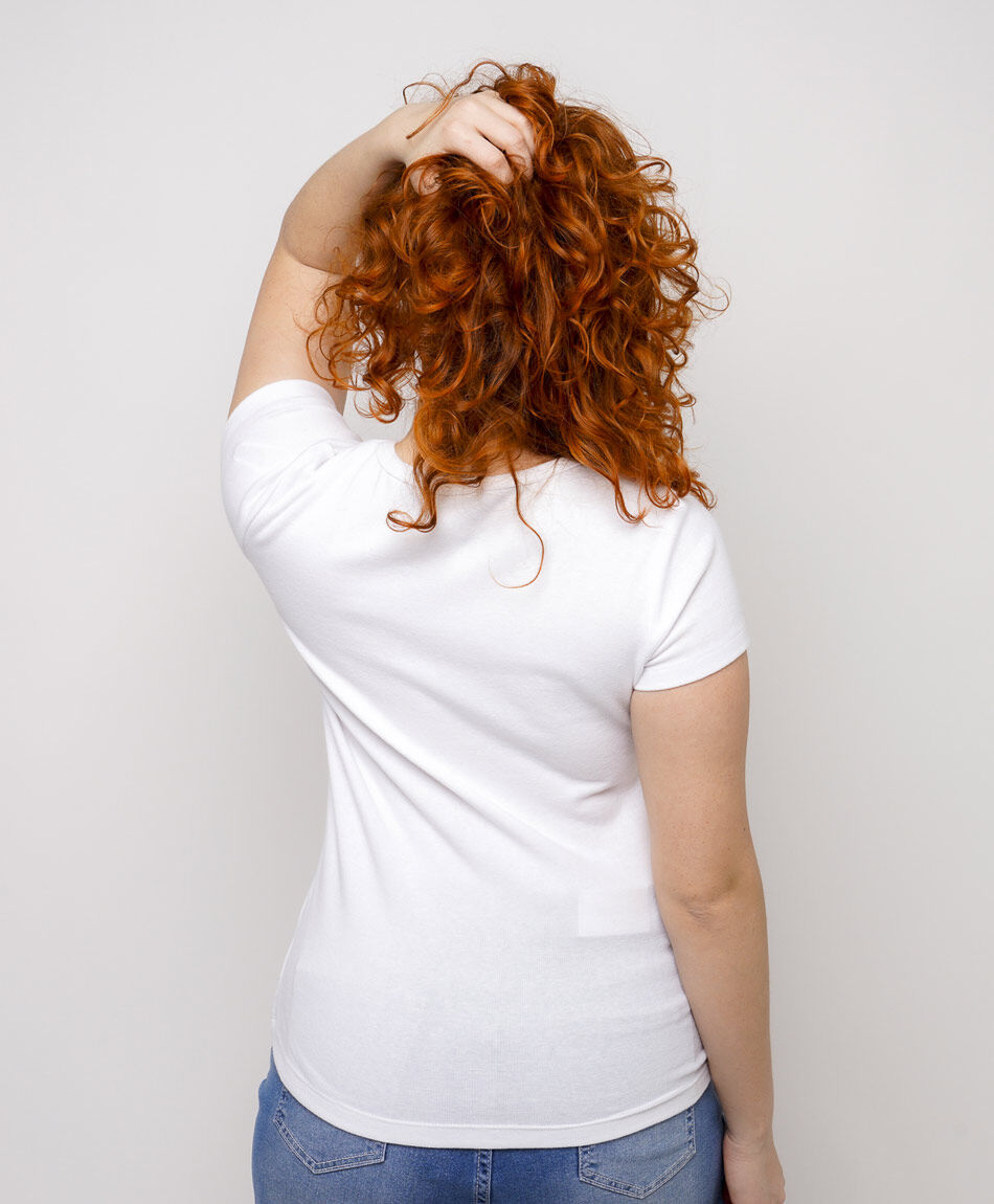 Remera mujer bordado de estrella brillos