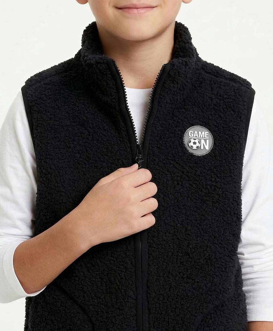 Buzo ni&ntilde;o vest chiporro negro
