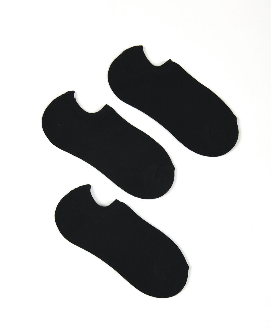 Pack 3 medias mujer dise&ntilde;o b&aacute;sico invisible