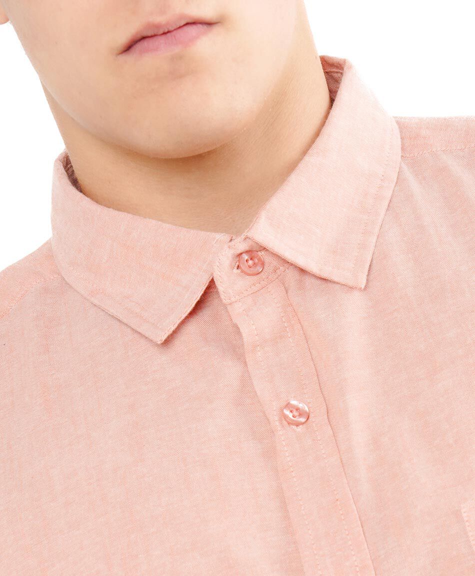 Camisa hombre lisa manga corta