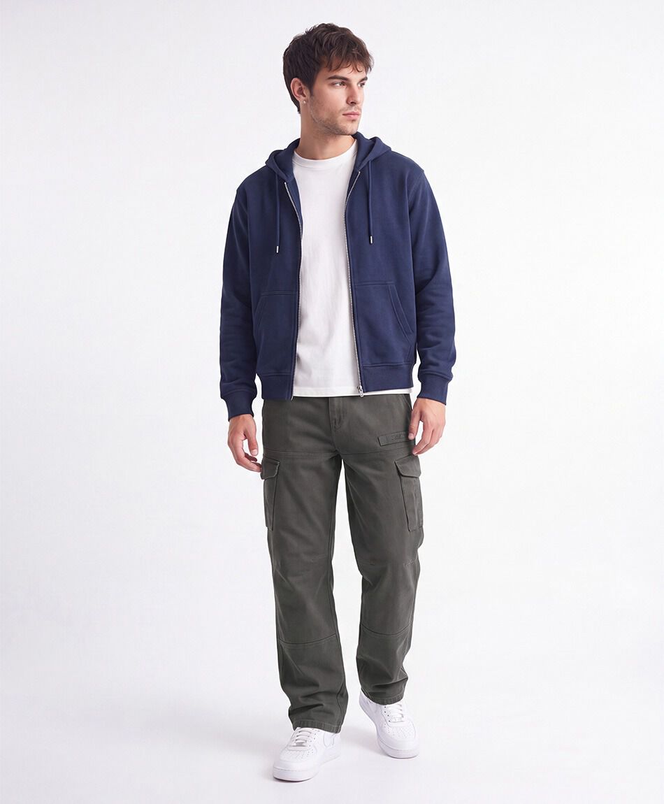 Jeans hombre cargo costuras