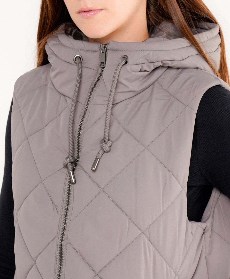 Parka mujer larga sin mangas