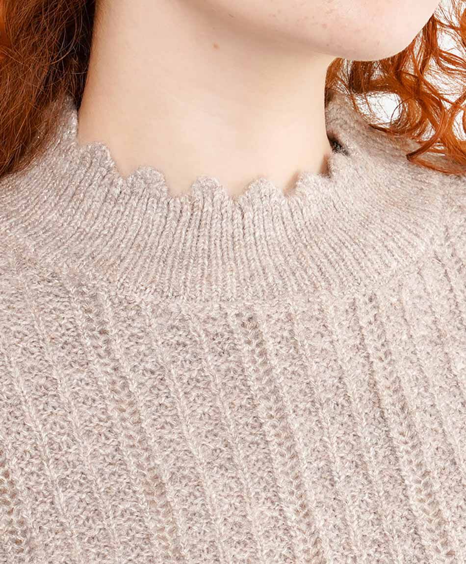 Sweater mujer jacquard lurex