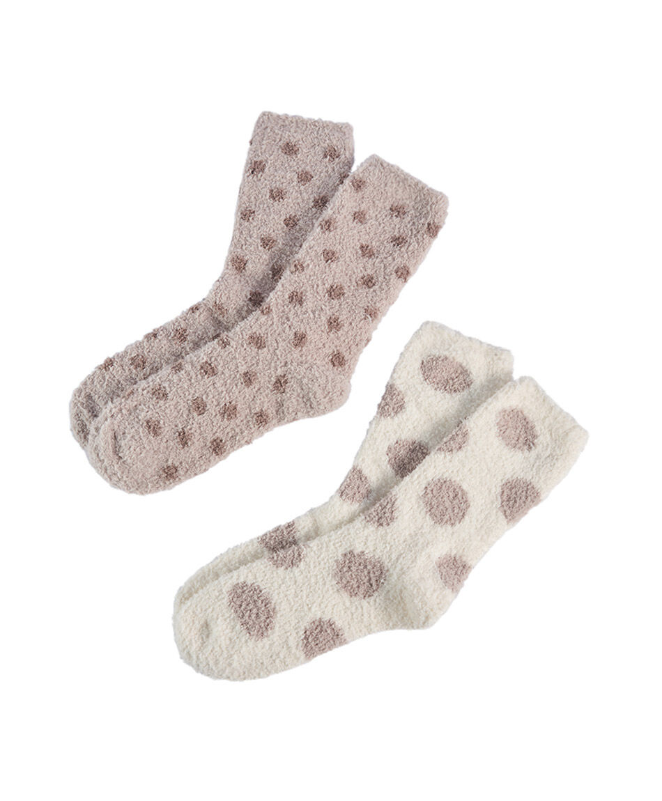 Pack 2 medias mujer lunares