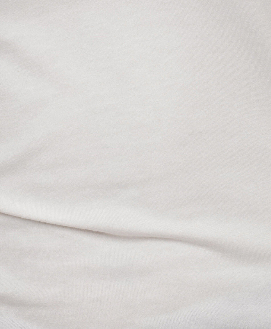 Remera mujer b&aacute;sica pabilo blanca