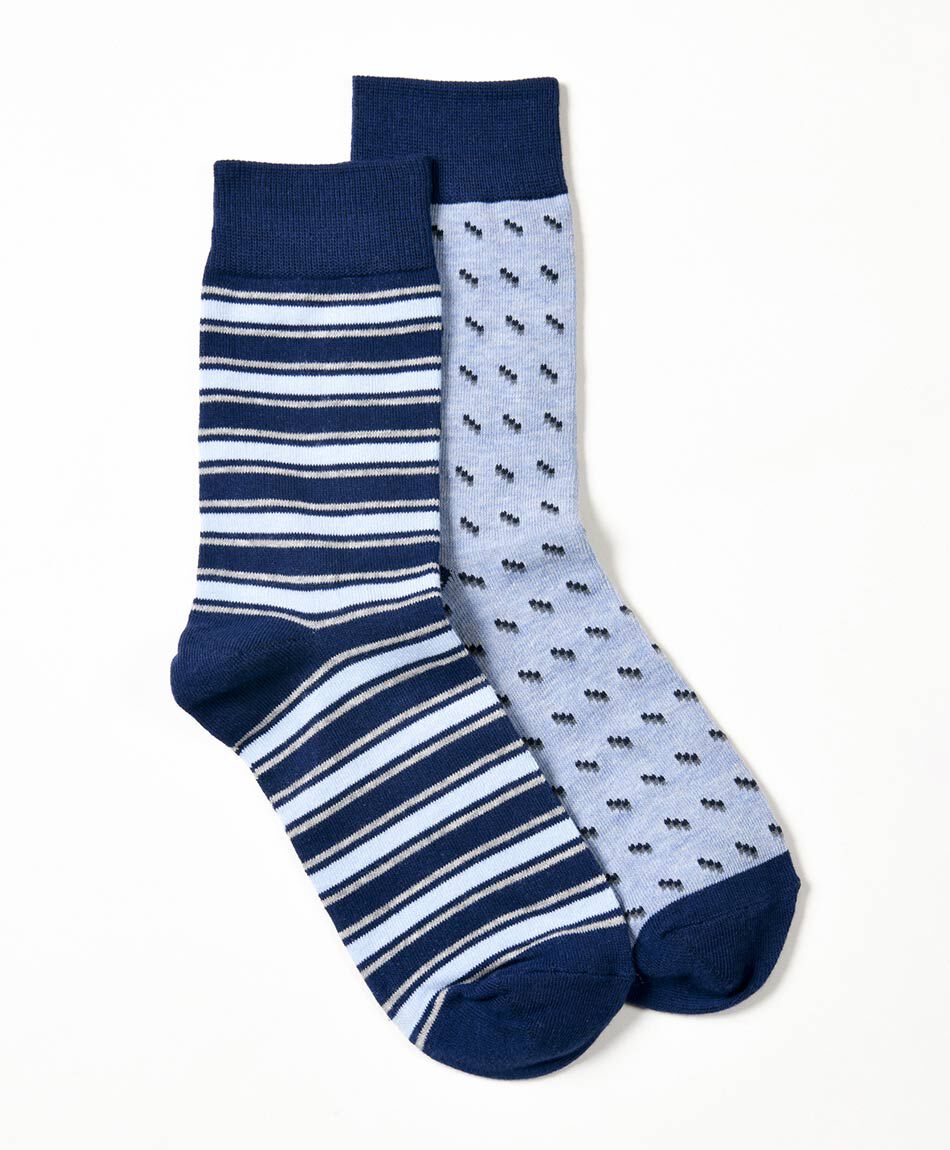 Pack 2 medias hombre l&iacute;neas