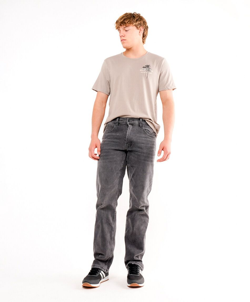Jeans hombre gris casual