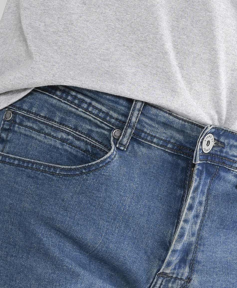 Jeans hombre desgastado slim fit