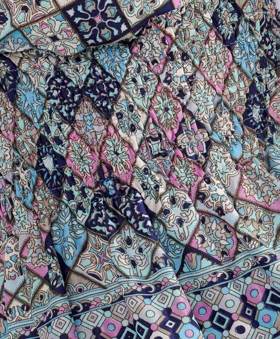 Camisa mujer cuadros elasticada