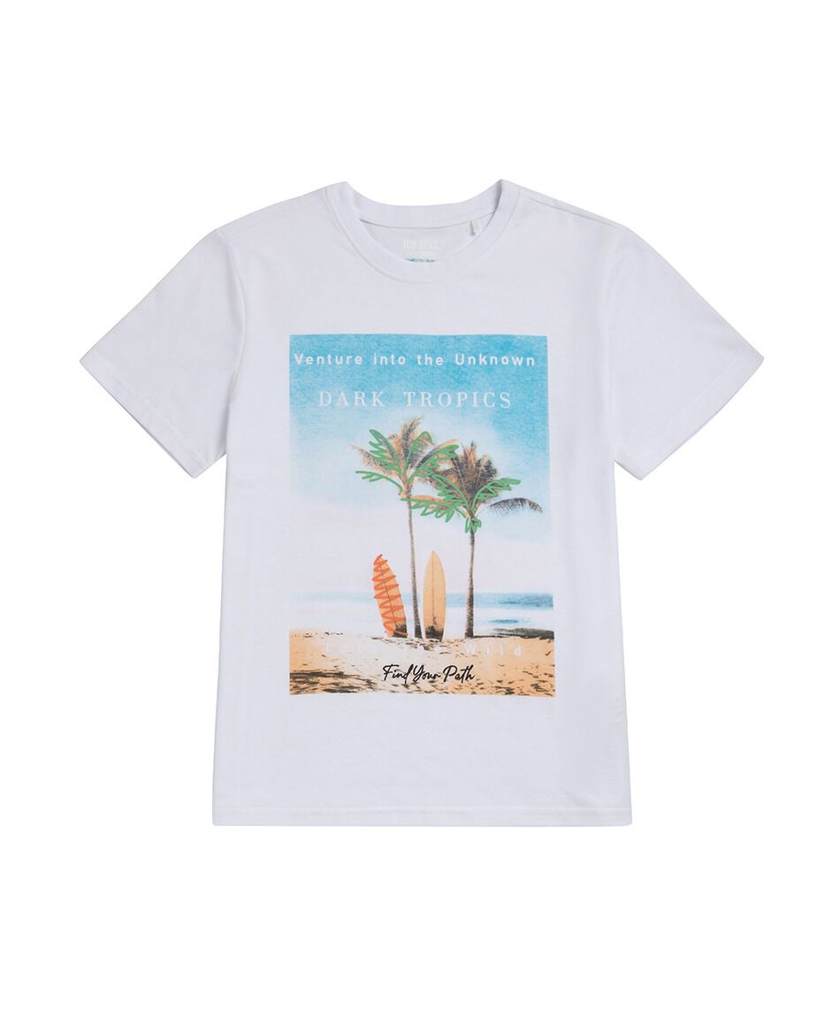 Remera ni&ntilde;o playa