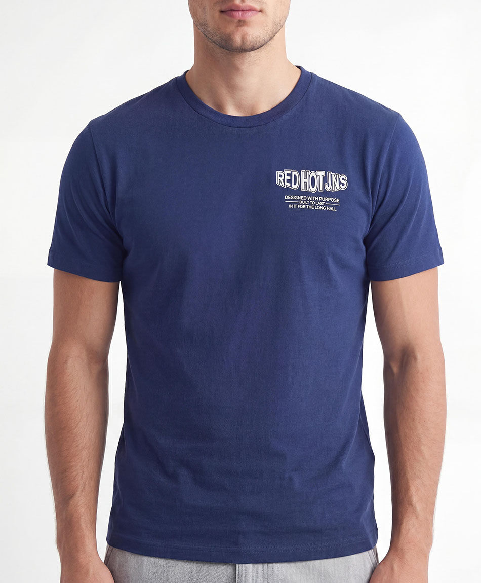 Remera hombre red hot doble estampado