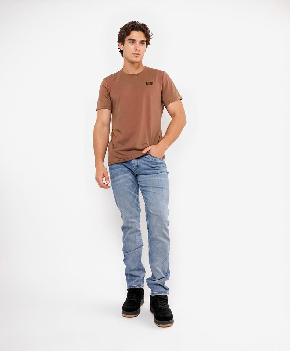 Jeans hombre desgastado slim fit