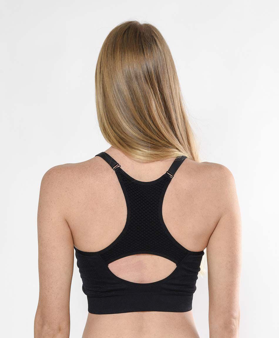Top mujer texturas escote redondo