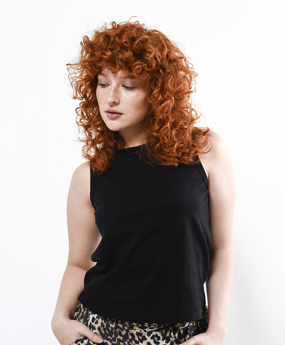 Remera mujer top sin mangas