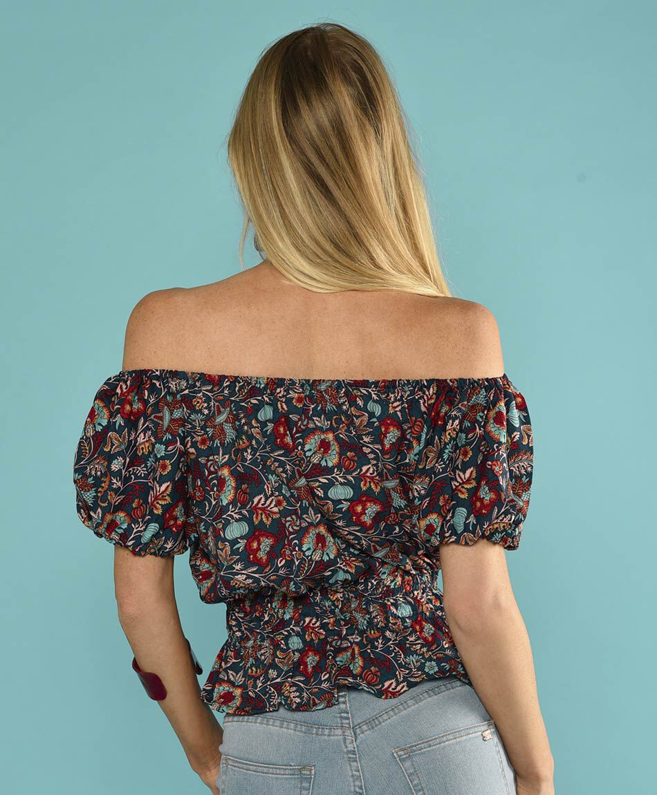 Blusa elas. con lazo
