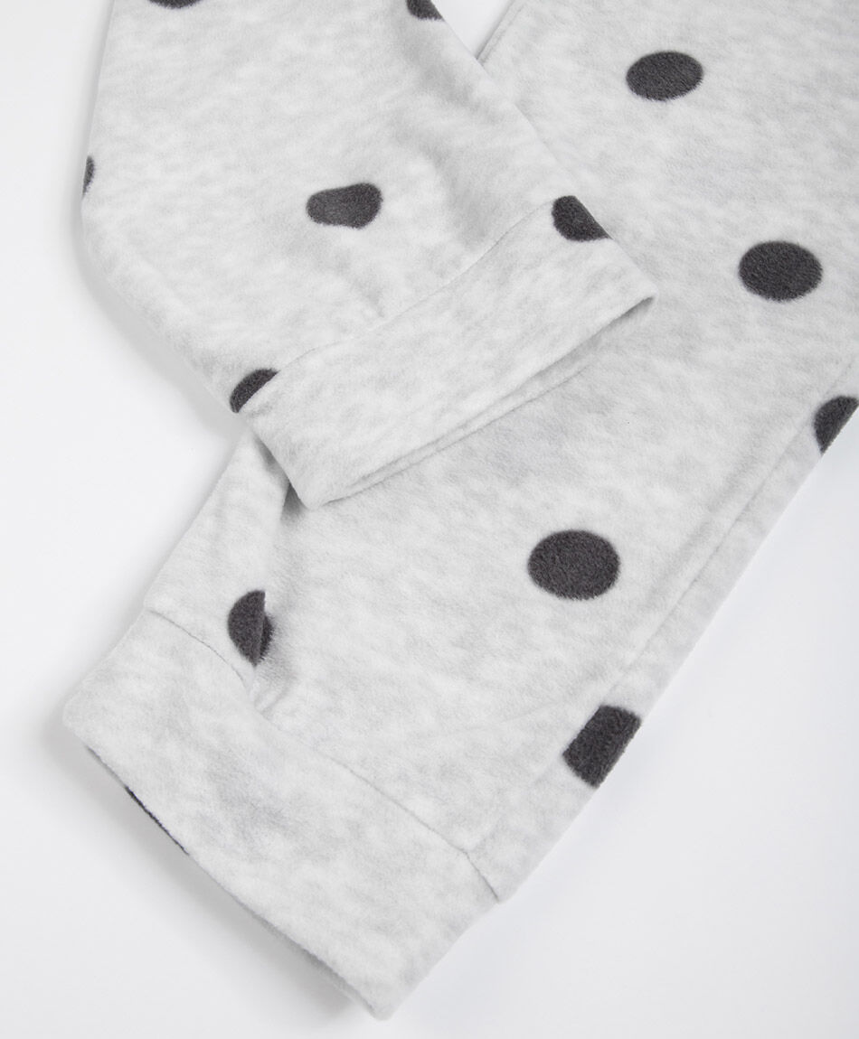Pijama mujer micropolar puntos