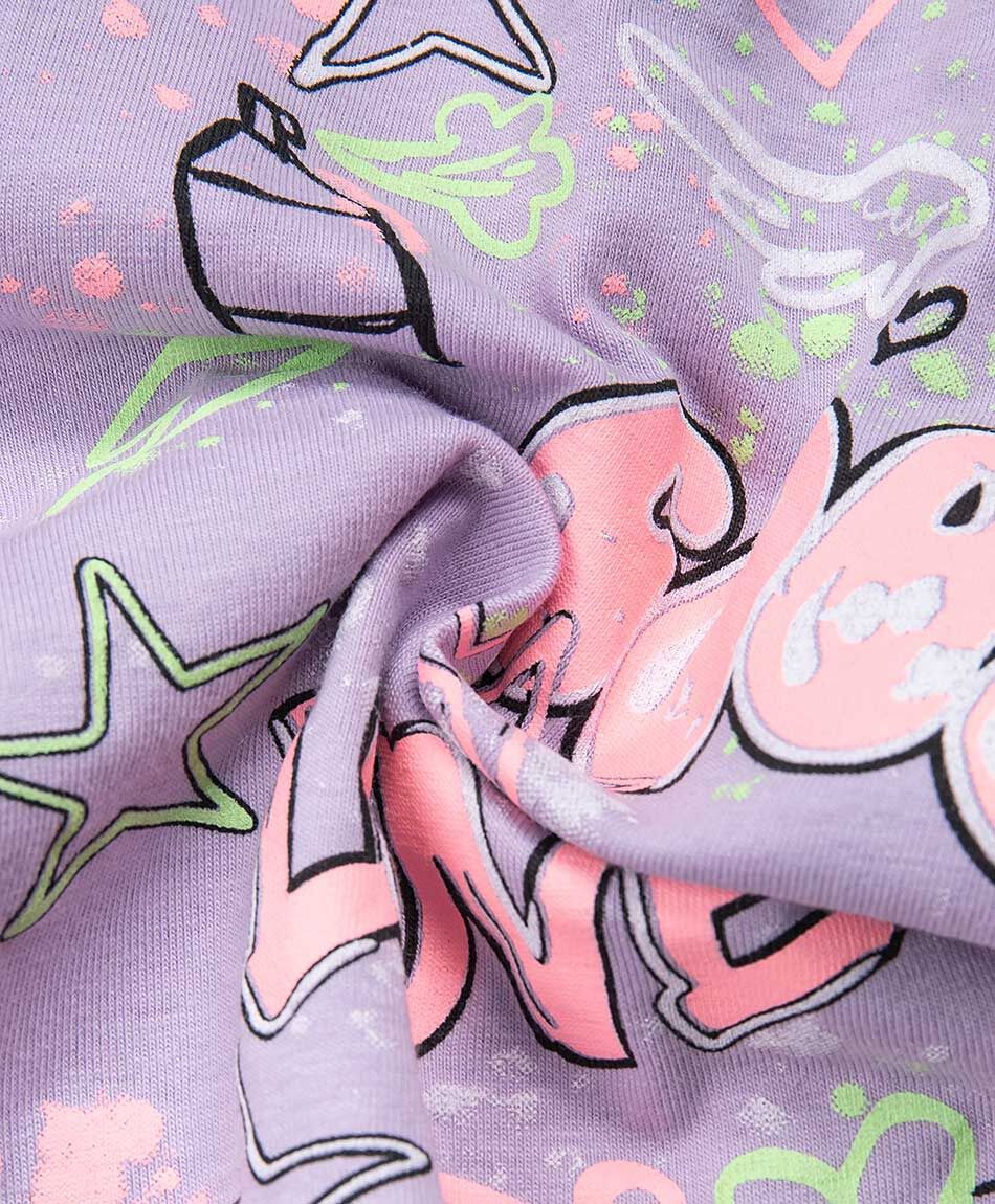 Short ni&ntilde;a biker graffiti