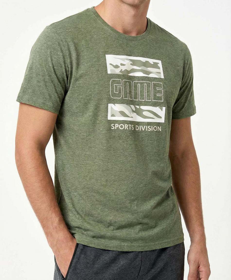 Remera deportiva hombre game green