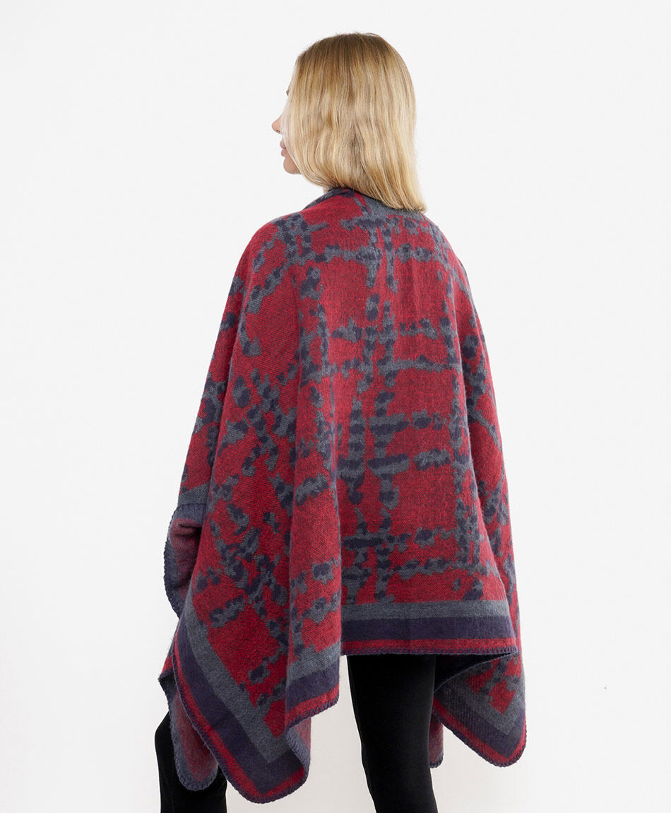 Poncho mujer dise&ntilde;o abstracto