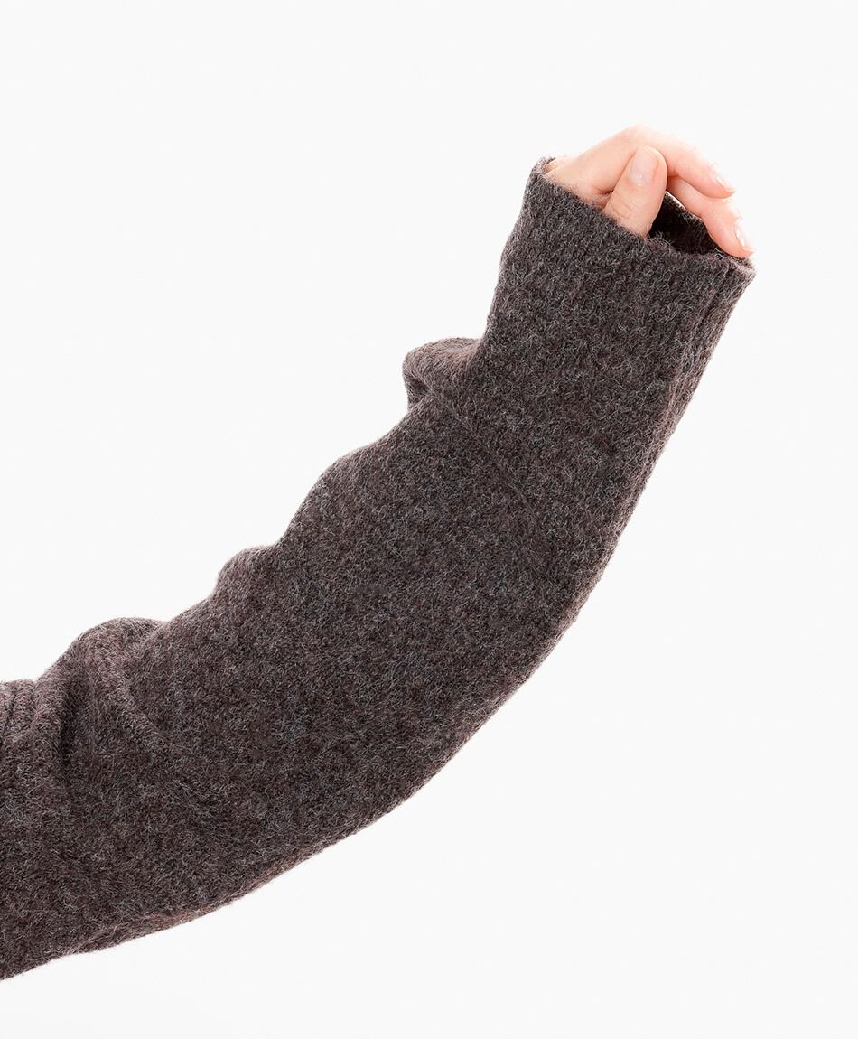 Sweater mujer cuello polo