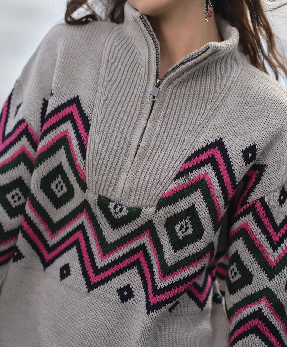 Sweater mujer rombos