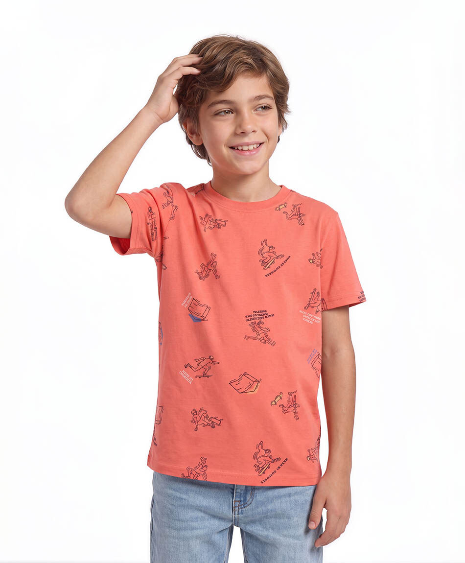 Remera nino trucos skate