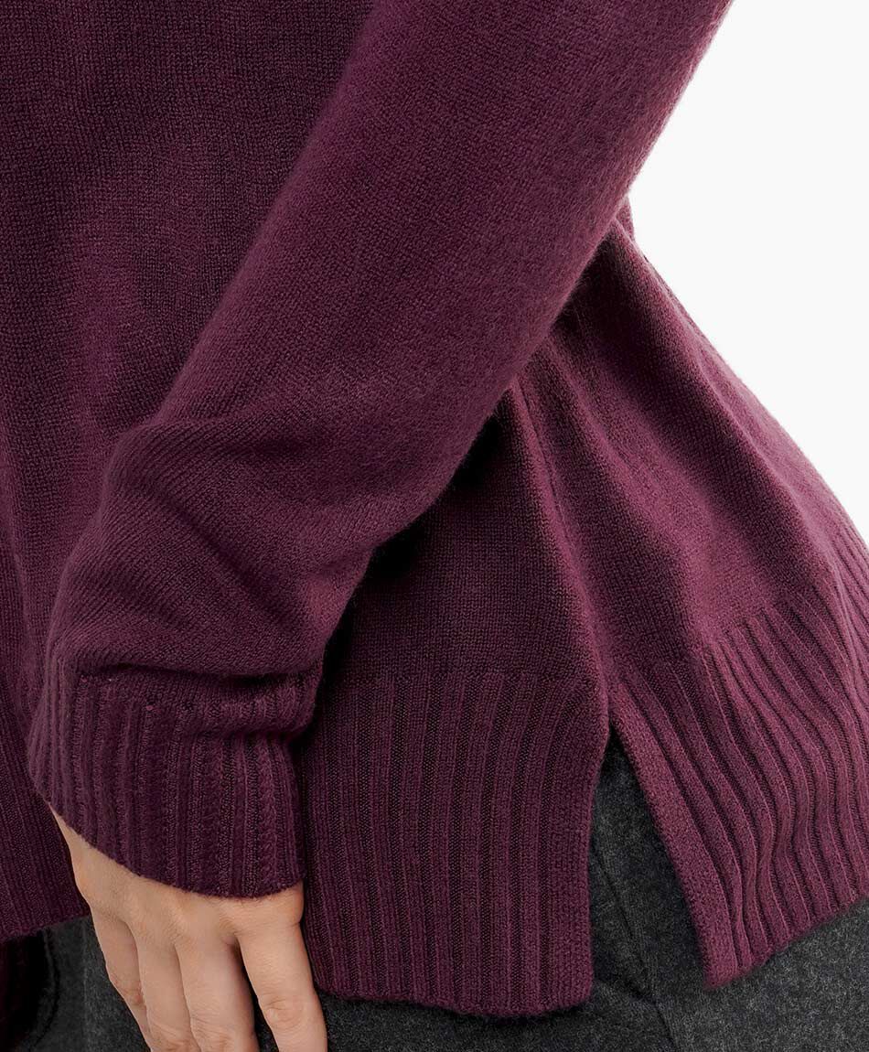 Sweater mujer cl&aacute;sico burdeo